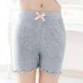 thumbnail image 6 of Girls' Cotton Lace Briefs Kids Girl Solid Color Bow Tie Soft Elastic Safety Shorts Underpants, 6 of 8