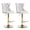 Beige-Golden Leg, variant on HUMEHA Set of 4 Swivel Barstool Black Gold Leg Adjustable 25-33"