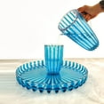 thumbnail image 3 of Guzzini Dolcevita Turquoise Pitcher with Lid Modern Organic Plastic 1.75L Ergonomic Handle, 3 of 4