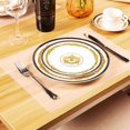 thumbnail image 2 of 12 Pieces Plastic Placemats Table Mats Heat Resistant Placemats Dining Mats for Table?Dining?Kitchen(15.7 x 11.8 Inch), 2 of 7