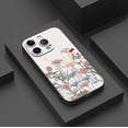 thumbnail image 3 of Proteja su iPhone con estilo con una exclusiva funda plateada mate con gráficos: compatible con iPhone 15 Pro Max 14 13 12 Pro 11., 3 of 4