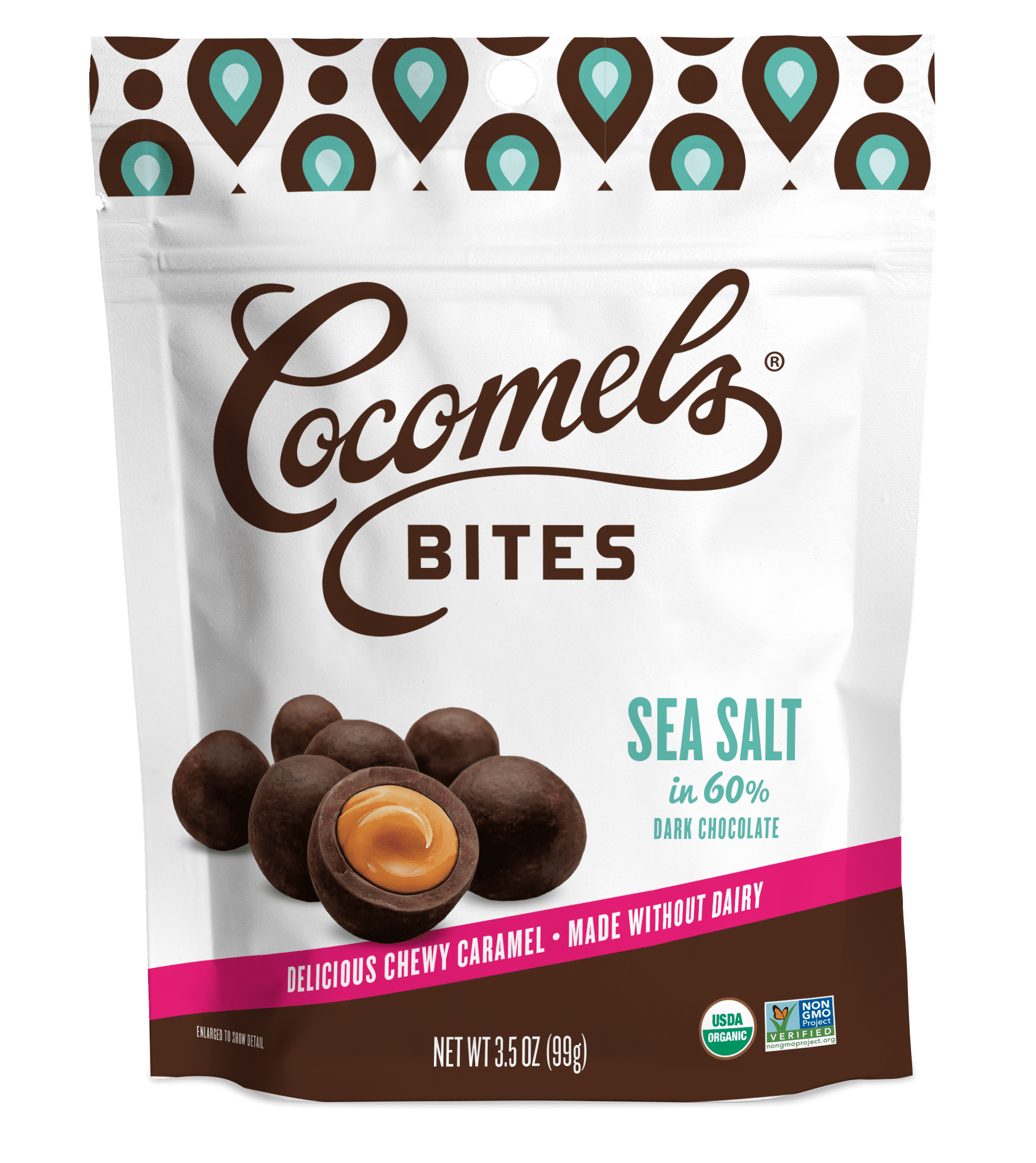 Cocomel Carmel Bite Organic Sea Salt, 3.5 oz