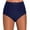 Z1-Navy, variant on Gubotare Women Mid Waist Bikini Bottom Swimwear Solid Color Beachwear Brazilian Bikini Bottom Ruched Bathing Swim Bottom,Navy S