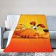 thumbnail image 1 of Mantas de felpa de Garfield para viajes, dormitorio, sala de estar, sofá, oficina, 1 of 8