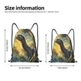 thumbnail image 2 of Wukai Sunshine Jungle Dinosaur Drawstring Backpack Bag Sport Gym Sackpack Large Size String Backpack Cinch for Women Men-Medium, 2 of 6