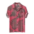 thumbnail image 2 of Prix Réduit! Aqestyerly Chemise Décontractée Hawaïenne à Manches Courtes Colorée pour Hommes, 2 of 6