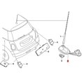 thumbnail image 2 of For BMW MINI Clubman Cooper R55 R56 07-14 Roof Big Antenna Aerial Base Assemble, 2 of 5