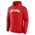 thumbnail image 2 of Men's  Red Atlanta Hawks Wordmark Pullover Hoodie, 2 of 3