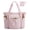 Pink, variant on BAGSMART Tote Bag for Women, Tote Shoulder Bag with Laptop Compartment and Zipper Handbag for Travel, Work, Black