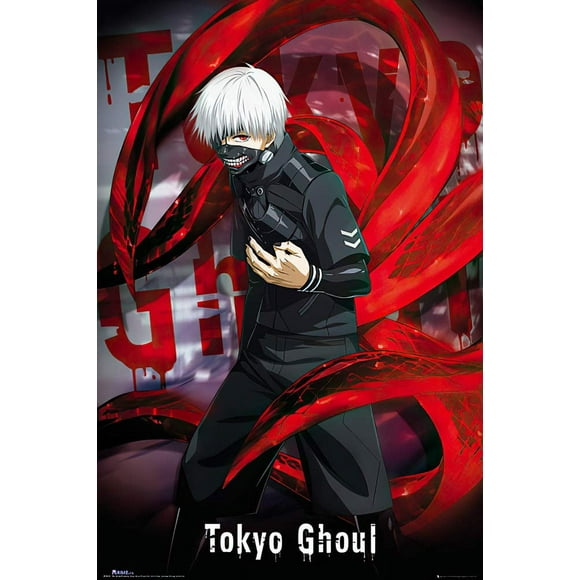 POSTER STOP ONLINE Tokyo Ghoul - Manga/Anime TV Show Poster/Print (Ken Kaneki) (Size 24" x 36") (Poster & Poster Strip Set)