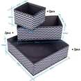 thumbnail image 3 of Hweilai Foldable Storage Container Set for Underwear and Clothing Accessories, 3 of 8