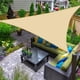 thumbnail image 1 of 3x3x3m Arena Sombra Vela Impermeable Triangular PES Lona Toldo Sombra Protección UV para Exterior Jardín Terras Balcón Color, 1 of 4