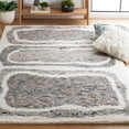thumbnail image 2 of SAFAVIEH Casablanca Rhoda Geometric Wool Area Rug, Ivory/Dark Grey, 5' x 8', 2 of 8
