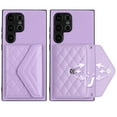 thumbnail image 6 of TECH CIRCLE Wallet Case For Galaxy S21 FE with Card Holder,Flip Premium PU Leather Magnetic Clasp Kickstand Heavy Duty Protective Cover with Lanyard Strap for Samsung Galaxy S21 FE 6.4" 2022,Purple, 6 of 7