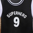 thumbnail image 4 of KPOPLK Toddler Baby Boy Clothes Short Sleeve Tops + Jogger Shorts with Pockets 2Pcs Summer Outfits Size 3-4 Years,Black, 4 of 4