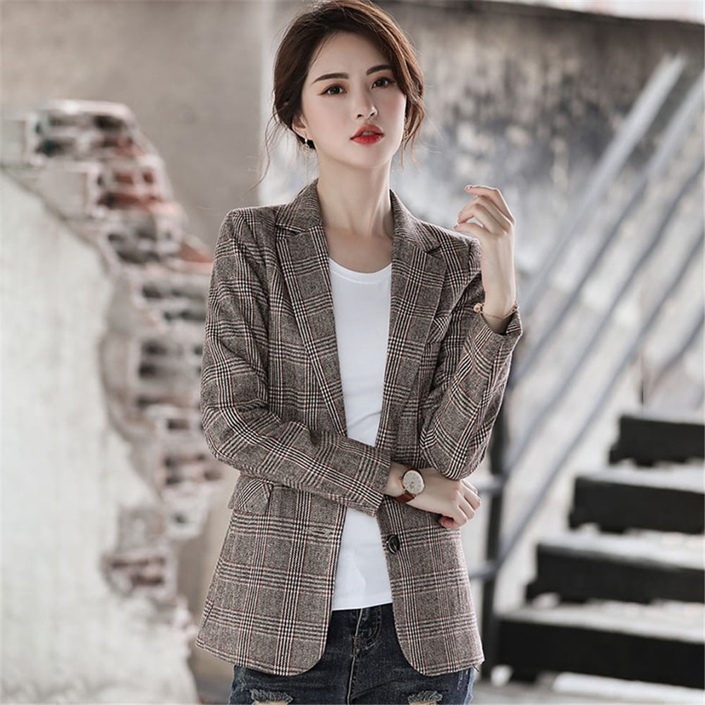 Plaid Blazer