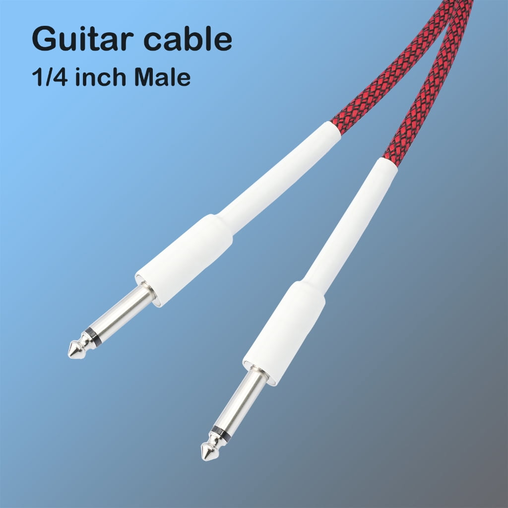 Zeiwohndc Guitar Cable 6.35mm 1/4'' Instrument Cord for Electric Mandolin 1-10m