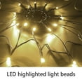 thumbnail image 5 of Zhourta Halloween Arachnid Web Lights 1M Diameter 60 LED With Black Spider, Water Proof Purple Net Lights, Remote Control, Halloween Decorations For House Garden, 5 of 7