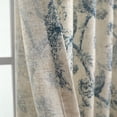 thumbnail image 4 of Everyday Celebration Peacock Print Room Darkening Pleated Panel W/Back tabs, 25x96"(2pcs) Blue, 4 of 8