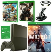 Xbox One S 1TB Battlefield 1 Green Bundle With 2 Games & Dual Charger