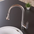 thumbnail image 4 of Brushed Nickel Gooseneck Pull Down Kitchen Faucet, 4 of 11