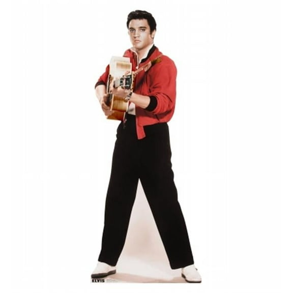 Elvis Black & White Cardboard Cutout