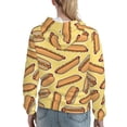 thumbnail image 7 of Haiem Hot Dogs for Women's Fashion Hoodies & Sweatshirts with Kangaroo Pocket,Hooded Sweatshirt with Eye-catching Drawstrings-Medium, 7 of 7