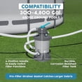 thumbnail image 4 of Bestway 950 Gallon Sand Filter Pump for Above Ground Swimming Pools, 4 of 11