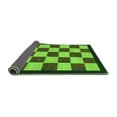 thumbnail image 2 of Ahgly Company Indoor Rectangle Checkered Green Modern Area Rugs, 2' x 3', 2 of 4