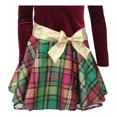 thumbnail image 2 of Bonnie Jean Girls 4-6X Christmas Holiday Velvet Drop Waist Style Dress, 2 of 4