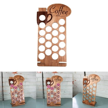 Countertop K Cup Display Holder Rack Holds 20 Coffee Pods Storage Organizer Stand for Counter