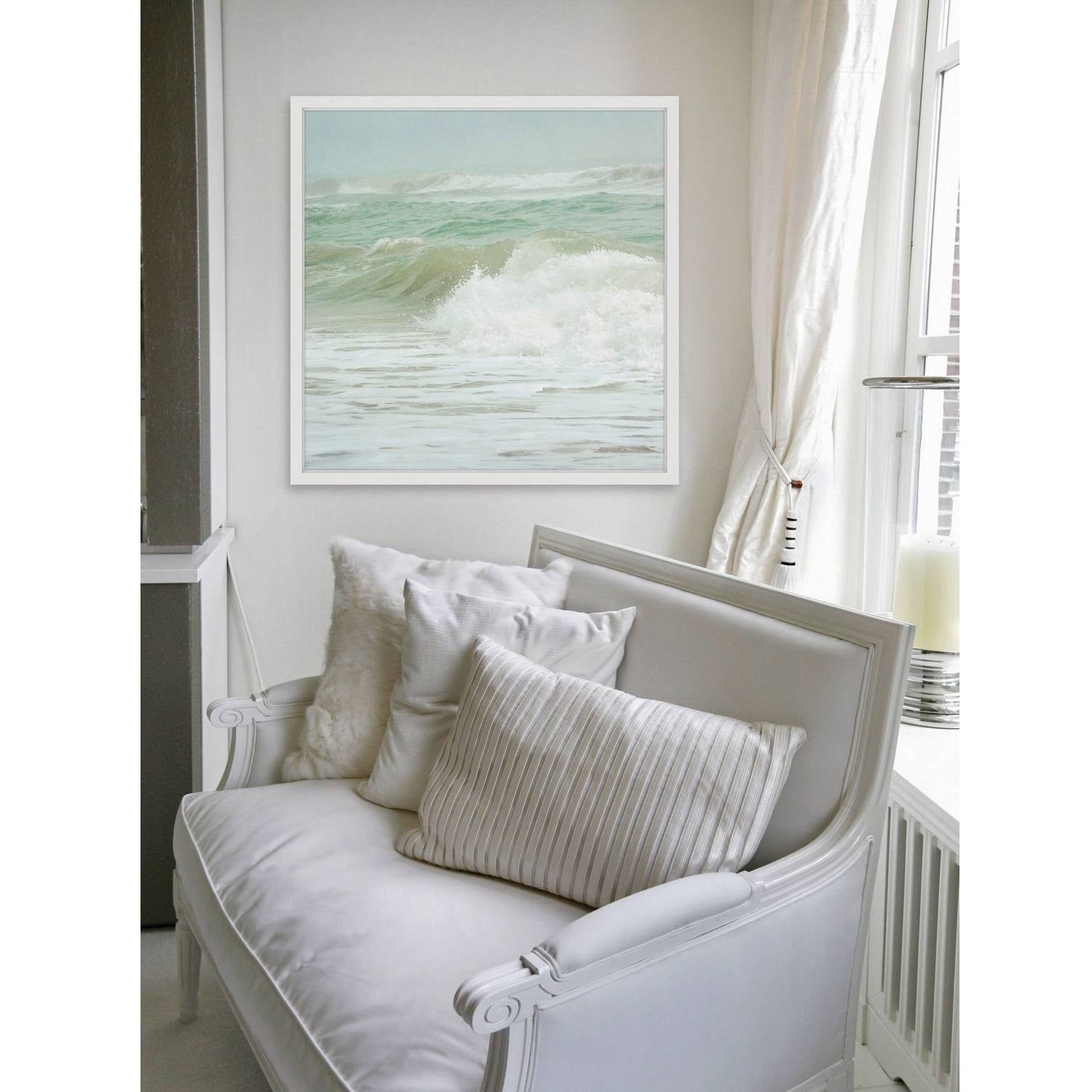 The Power of Sea Framed Painting Print