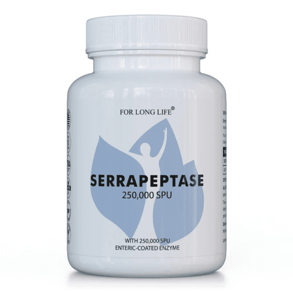 For Long Life - Serrapeptase 250,000 SPU - Enteric coated