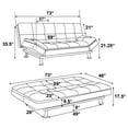 thumbnail image 2 of Dilleston Upholstered Tufted Convertible Sofa Bed White, 2 of 5