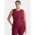 thumbnail image 2 of Avia Women's Ruched Mesh Tank Top, Sizes XS-XXXL, 2 of 6