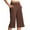 Coffee, variant on Kmdttou Dressy Capri Pants for Women Plus Size High Waist Stretch Womens Golf Capris Wide-leg Pants for Summer with Pockets Culottes Work Casual Save to 65% off!