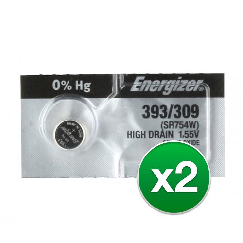 Replacement Battery for Energizer 393/309TZ (2Pack) Replacement
