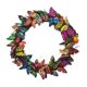thumbnail image 2 of Corona de primavera artificial redonda para decoración del hogar, flores decorativas para colgar en la pared. 10CM, 2 of 9