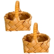 unbranded 2 Pcs Handles Wooden Flower Basket Country Style Decorative