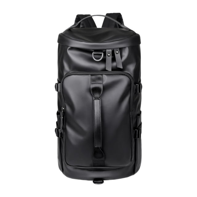 Mochila de viaje con compartimento para zapatos y correa de hombro ajustable y desmontable Negro