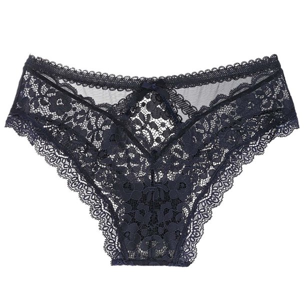 Puntoco Ropa interior para mujer, bragas con encaje de color liso, cintura media baja, alta elasticidad, realce de glúteos, culturismo, forma de T