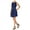 Blue - blunotte, variant on maison Jules Womens Crochet-Trim Fit & Flare Dress, Blue, X-Large