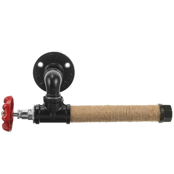 BESTOYARD Wall Mount Paper Towel Holder Iron Vintage Industrial Style Multipurpose Kitchen Dispenser