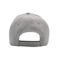 thumbnail image 2 of Men's Plain Baseball Cap  Adjustable Curved Visor Hat - Light Grey, 2 of 2