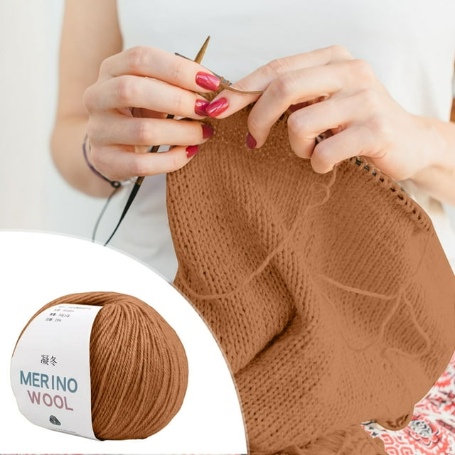 Wool Hand-woven Medium Coarse Scarf Hat Overcoat Wool Merinoss Wool Wool Cashmeres Yarn