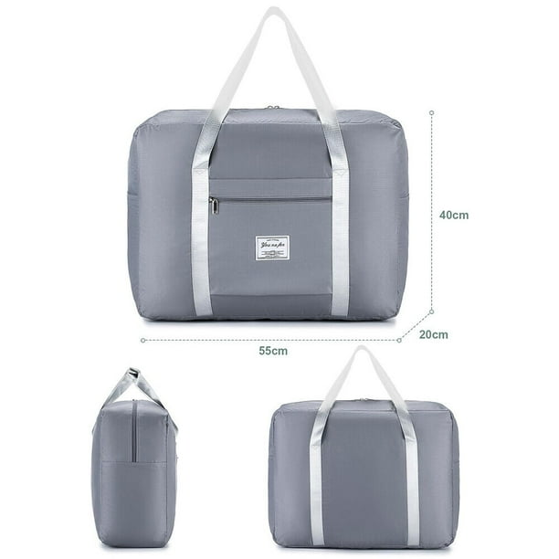 BAGROUPS 2X Borsa da Viaggio Bagaglio a Mano easyJet 45x36x20 Pieghevole Nylon Impermeabile Borsone da Viaggio a Spalla Borsa per Weekend Borsone Palestra Borsa per Trolley