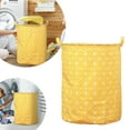thumbnail image 1 of Stylish Patterned Linen Laundry Hamper Large Open Top Breathable Fabric For Bedroom Bathroom Durable And Easy Design, 1 of 5