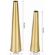 thumbnail image 2 of Juego de floreros pequeños Vase Vixdonos de metal dorado de 26,7 cm/21,6 cm, 2 of 7