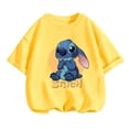 thumbnail image 3 of Camiseta de verano para niños, camiseta de Stitch Kawaii, camiseta de Stitch para niñas, ropa informal de dibujos animados de Disney Stich, traje de camión para niños y niñas, 3 of 5