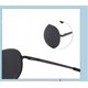 thumbnail image 4 of Gafas de sol de aviador clásicas $ Gafas de sol de aviador polarizadas clásicas Lentes de espejo UV Tonos retro de metal $ Gafas de sol polarizadas de aviador clásicas para hombres y mujeres Estilo, 4 of 5